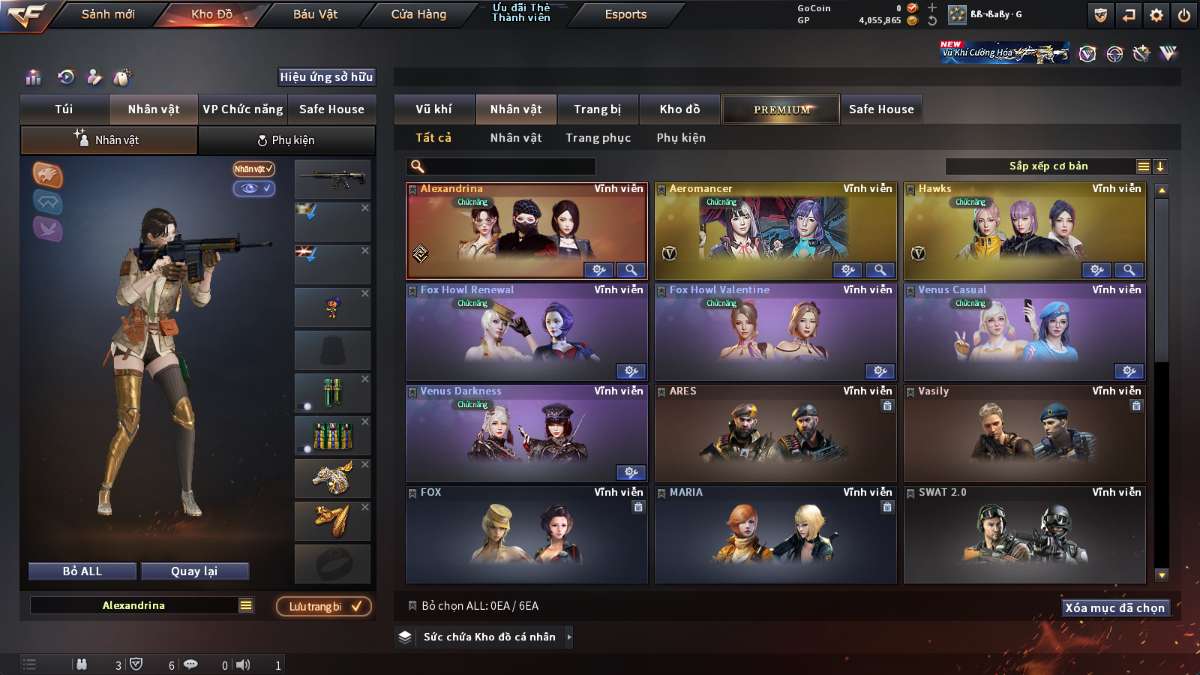 shop acc cf uy tin gia re